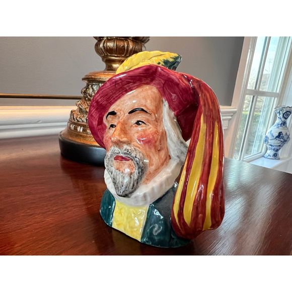 Vintage Artone England Sir Walter Raleigh Toby Mug Character Jug Staffordshire - Picture 2 of 6